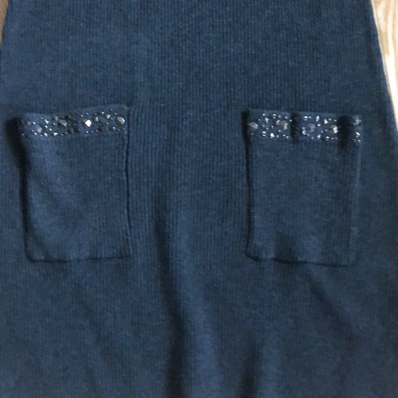 Gray ribbed tunic with pockets - Picture 2 of 5